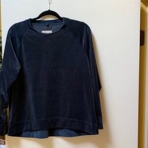 Navy Blue Long Sleeve Top